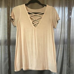 3/$20 Soft&Sexy Olive v-neck shirt Top